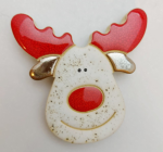 magnes ceramiczny łoś Rudolf 100%  handmade   