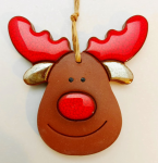 zawieszka świąteczna  łoś Rudolf 100% handmade   