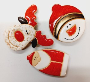 magnesy ceramiczne  zestaw 3, 100% handmade    