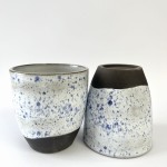 Set of 2 handmade ceramic cups 260ml PLAMISTE (without handle)
