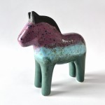 Konik figurka ceramiczna rękodzieło 