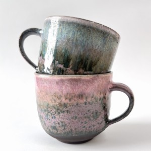 2 pcs 380ml Wheel-Thrown Mugs – DUET