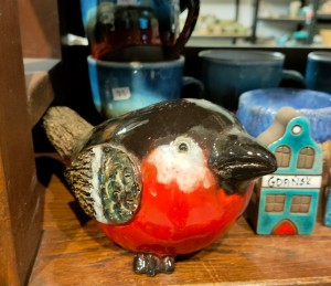 Handmade Ceramic Bird Figurine