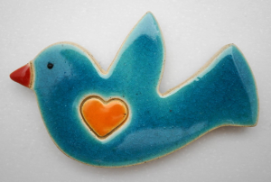 Handmade Ceramic Bird Fridge Magnet